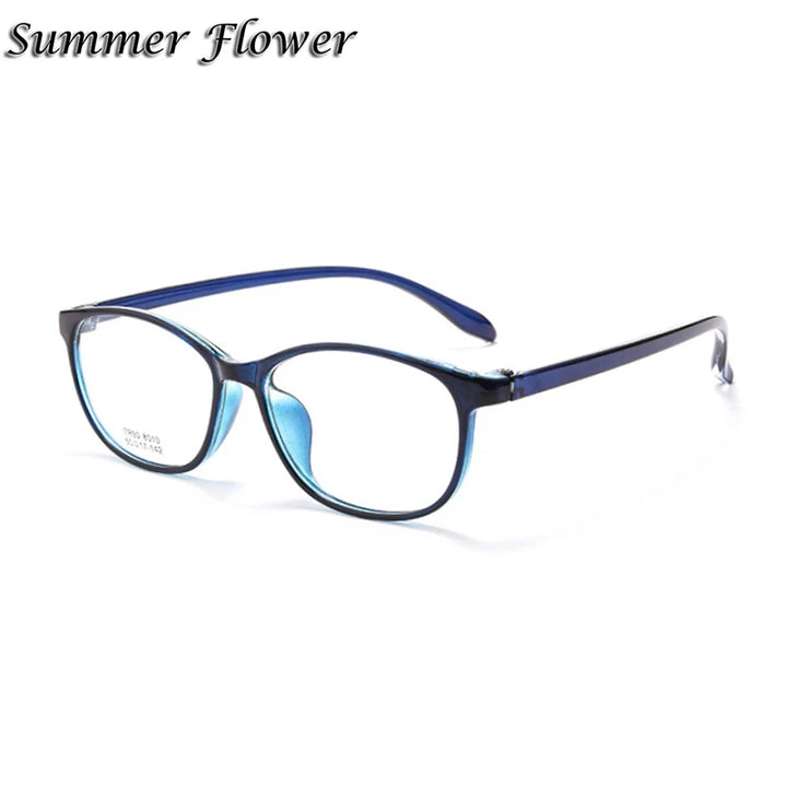 Summer Flower Women's Full Rim Small Square Tr 90 Titanium Eyeglasses 88010