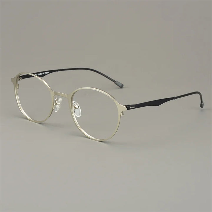 Bobbie Unisex Full Rim Round Acetate Titanium Eyeglasses 818967