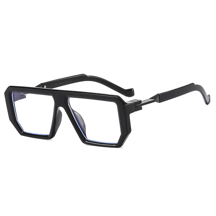 Kocolior Unisex Full Rim Square Brow Line Alloy PC Reading Glasses 8725 Reading Glasses Kocolior Black 0 