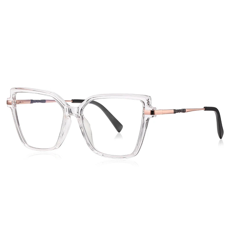 Vicky Women's Full Rim Butterfly Tr 90 Alloy Reading Glasses 46101
