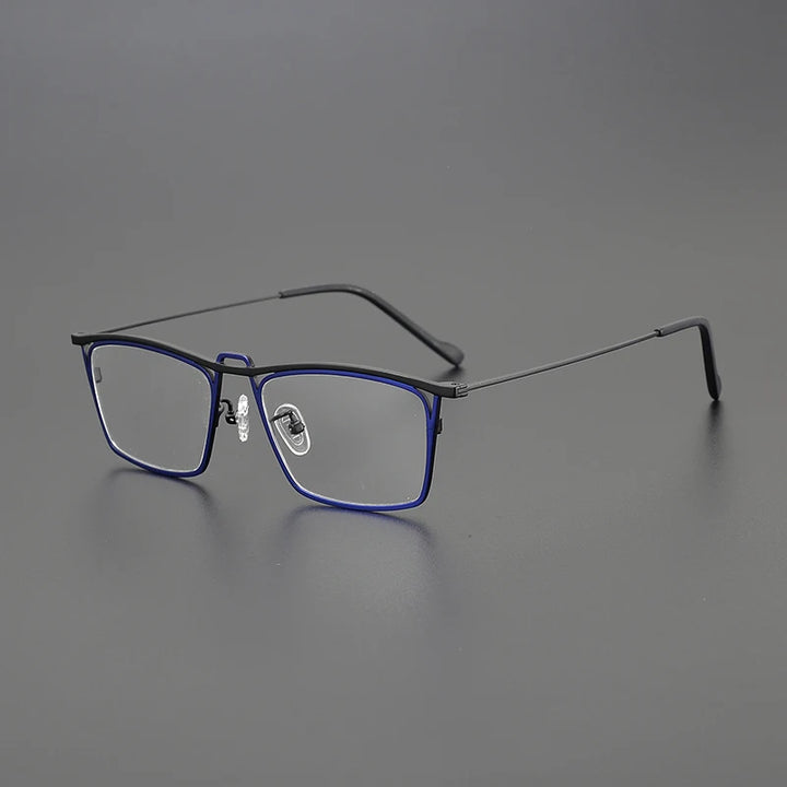 Nobler Unisex Full Rim Square Double Bridge Titanium Eyeglasses 185794