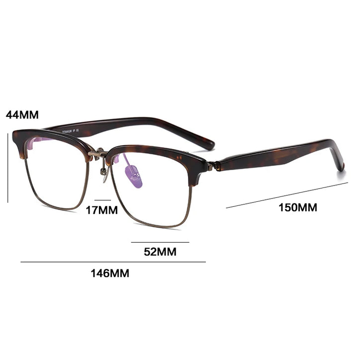 Gatenac Unisex Full Rim Flip Up Square Acetate Titanium Photochromic Reading Glasses 62796