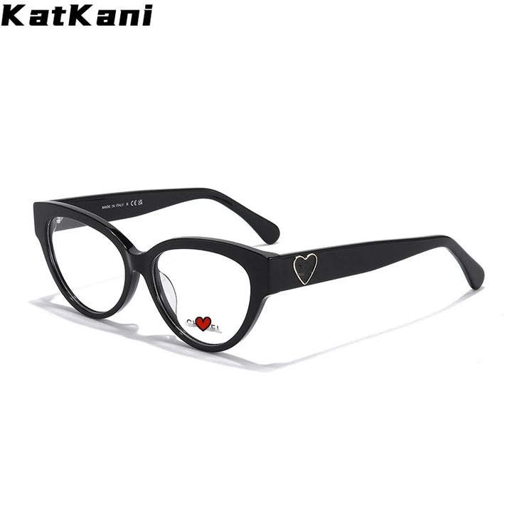 KatKani Women's Full Rim Oval Cat Eye Acetate Eyeglasses 43436