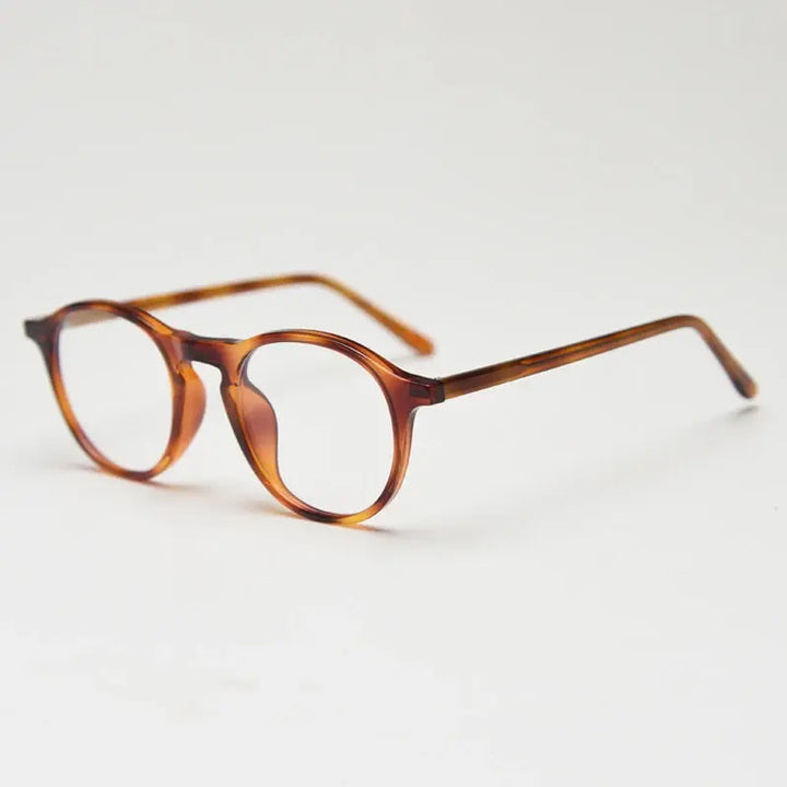 Gatenac Unisex Full Rim Round Tr 90 Titanium Eyeglasses 759190 FuzWeb