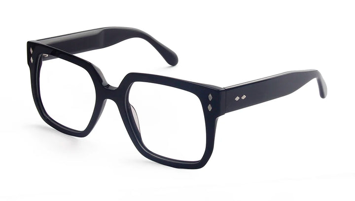 Esnbie Women's Full Rim Square Brow Line Acetate Eyeglasses 240901