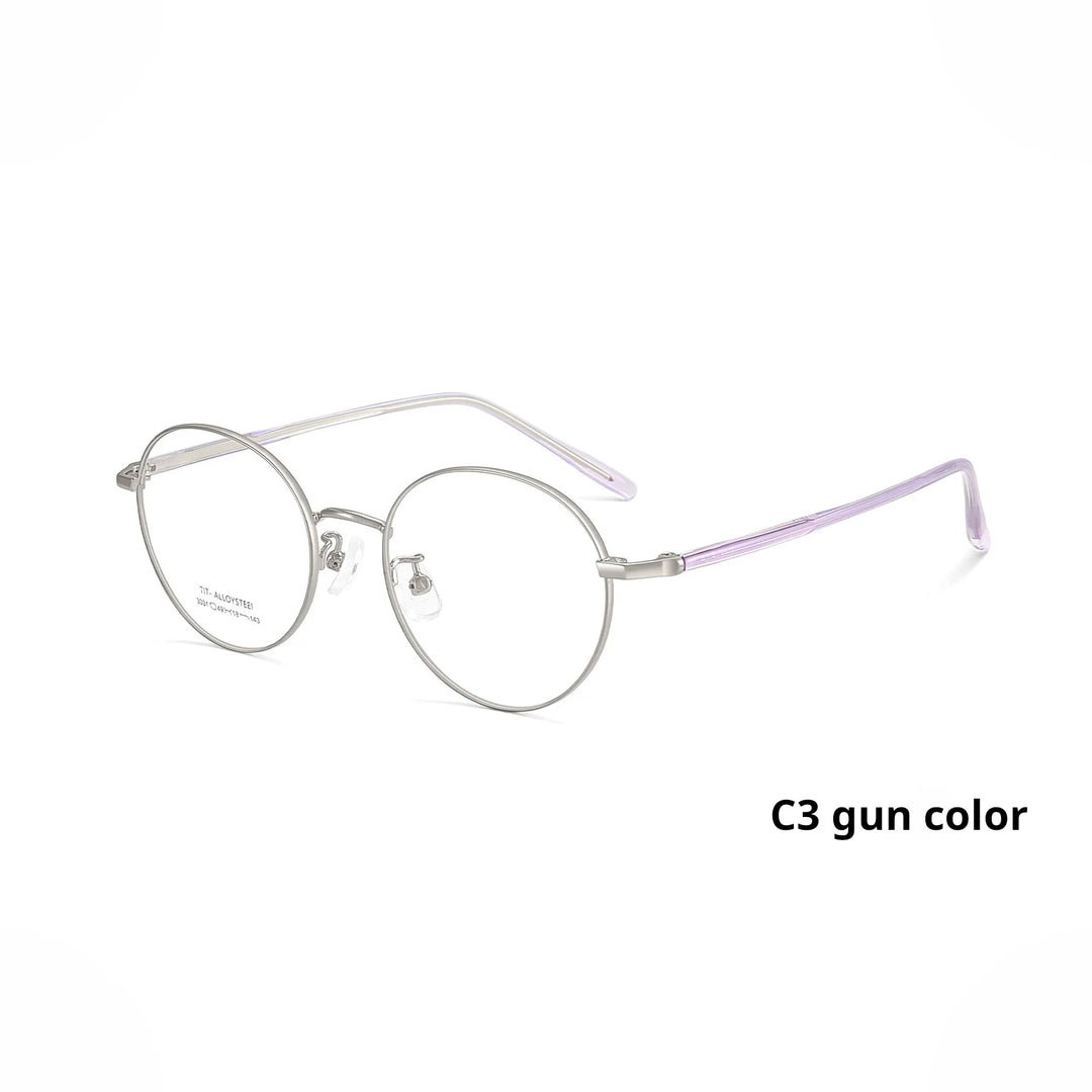 Momoja Women's Full Rim Oval Round Alloy Eyeglasses 73031