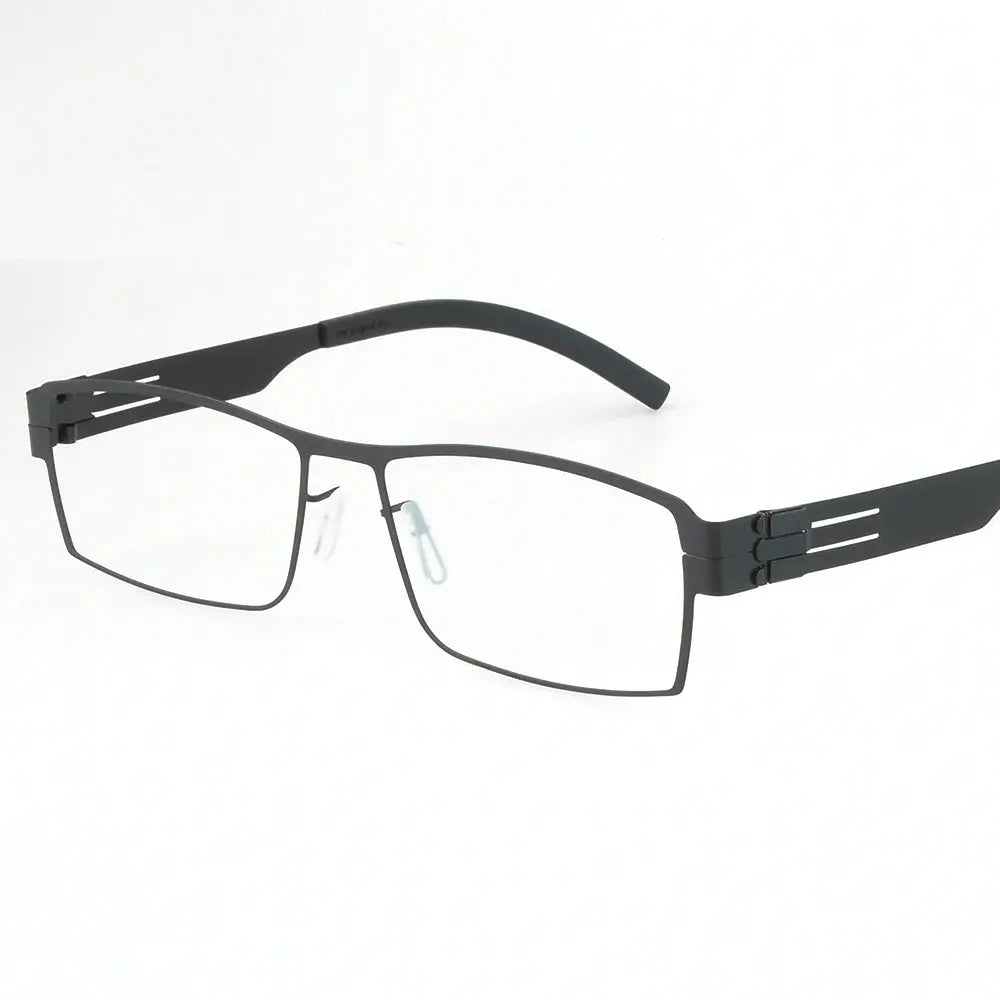 Bobbie 508500 Full Rim Unisex Square Screwless Steel Frames FuzWeb