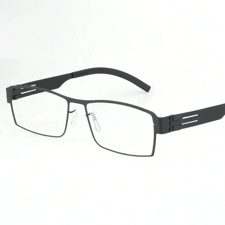 Bobbie 508500 Full Rim Unisex Square Screwless Steel Frames FuzWeb