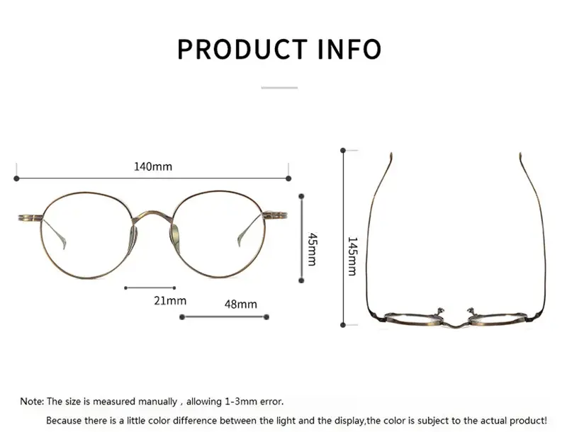 Bobbie Unisex Full Rim Round Titanium Eyeglasses Clip On Sunglasses 113000 FuzWeb