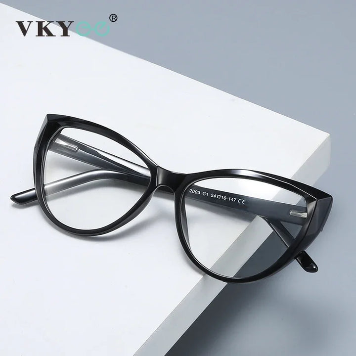 Vicky Women's Full Rim Cat Eye Tr 90 Titanium Eyeglasses 2003 Full Rim Vicky   