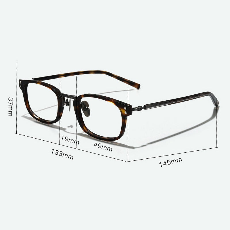 GEZAN DE凸CO Gatenac Square Acetate Eyeglasses – FuzWeb
