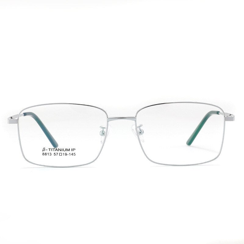 KatKani Unisex Full Rim Square Alloy Eyeglasses 8813 Full Rim KatKani Eyeglasses   