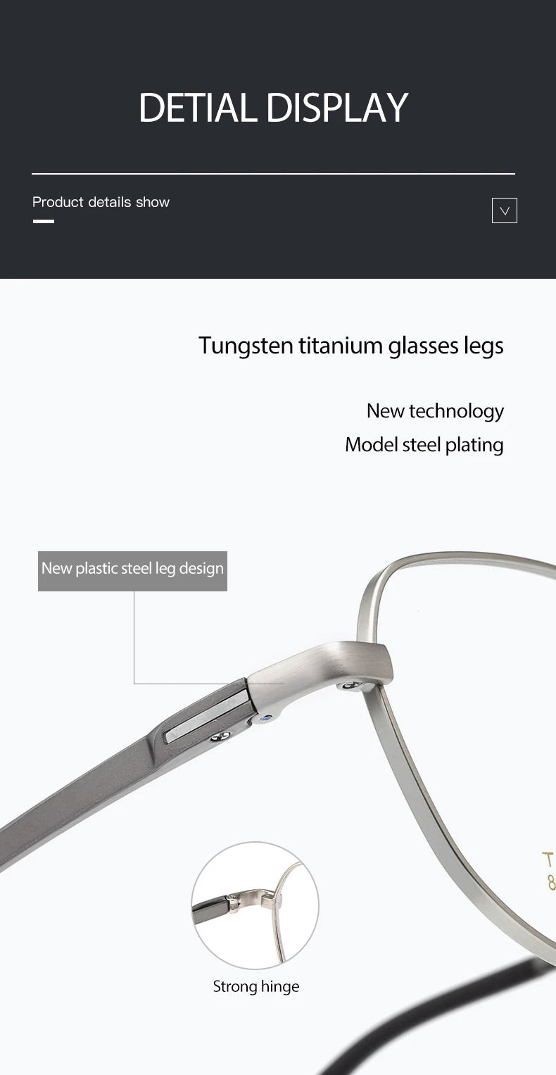 Hotochki N80007N unisex titanium prescription eyeglasses — view 9