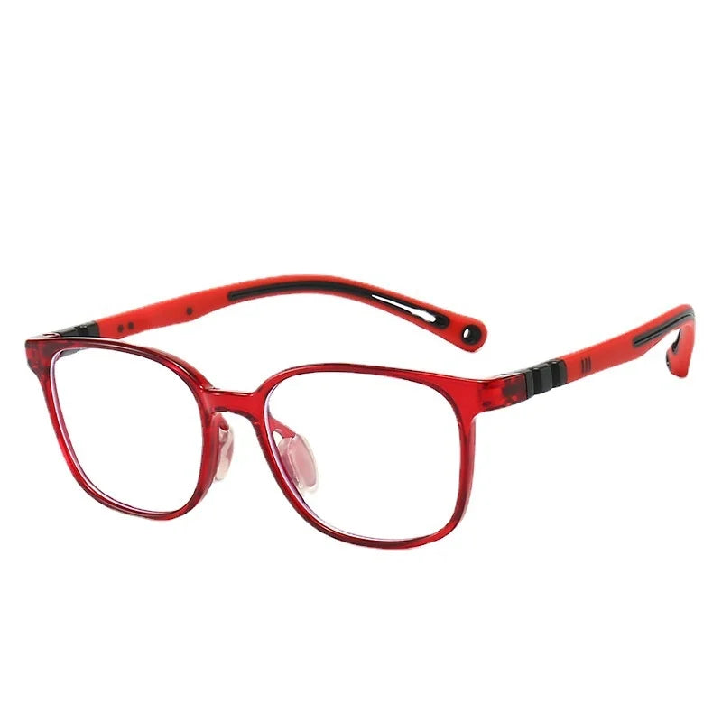 KatKani Unisex Children's Full Rim Square Tr 90 Eyeglasses D101 Full Rim KatKani Eyeglasses   