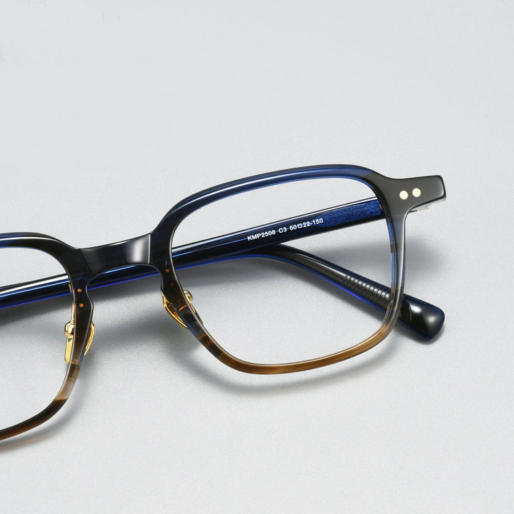 Blackmask Unisex Full Rim Square Acetate Eyeglasses BM-2508