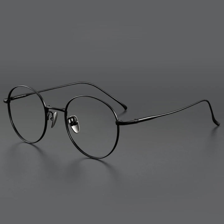 Muzz Women's Full Rim Round Titanium Eyeglasses 406144