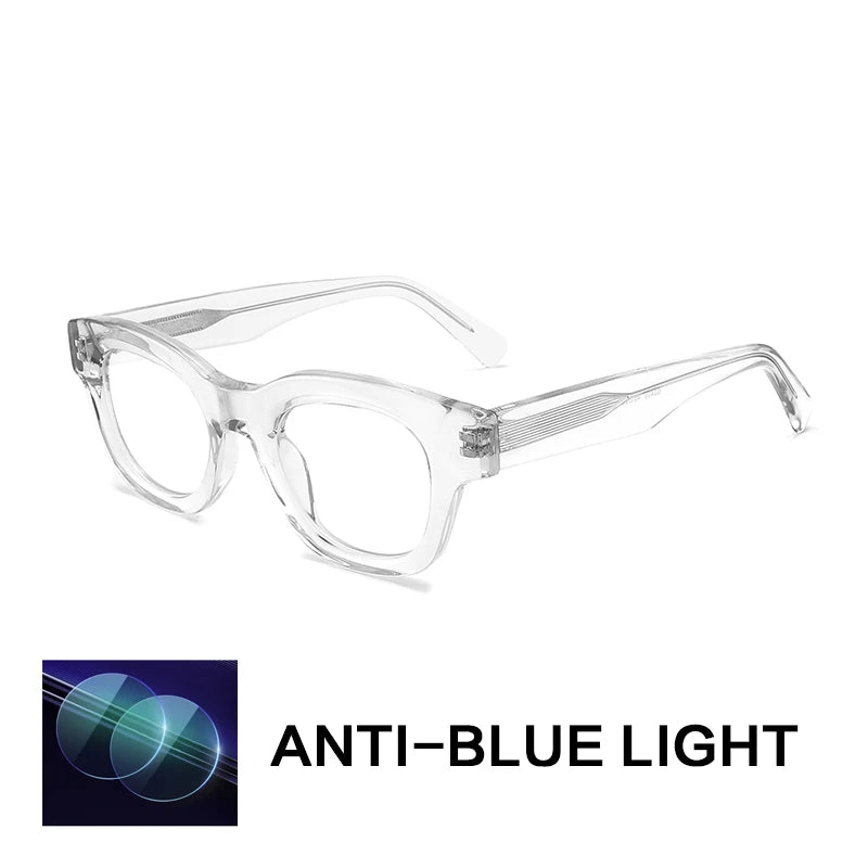Gatenac Women's Full Rim Square Thick Acetate Reading Glasses G2400