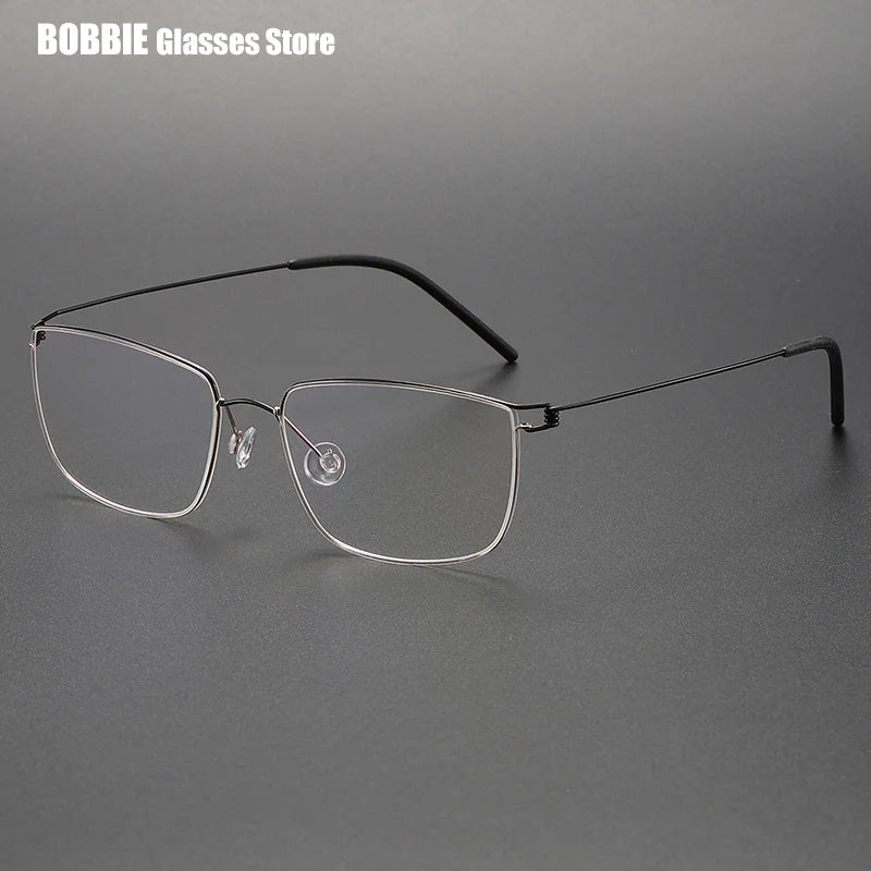 Bobbie Women's Full Rim Square Screwless Titanium Eyeglasses 395117