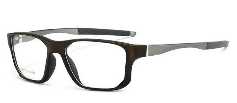Muzz 58550 men's square sports TR-90 prescription eyeglasses — view 8