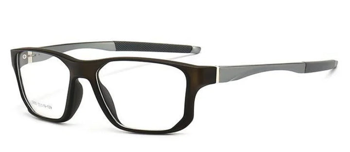 Muzz 58550 men's square sports TR-90 prescription eyeglasses — view 8