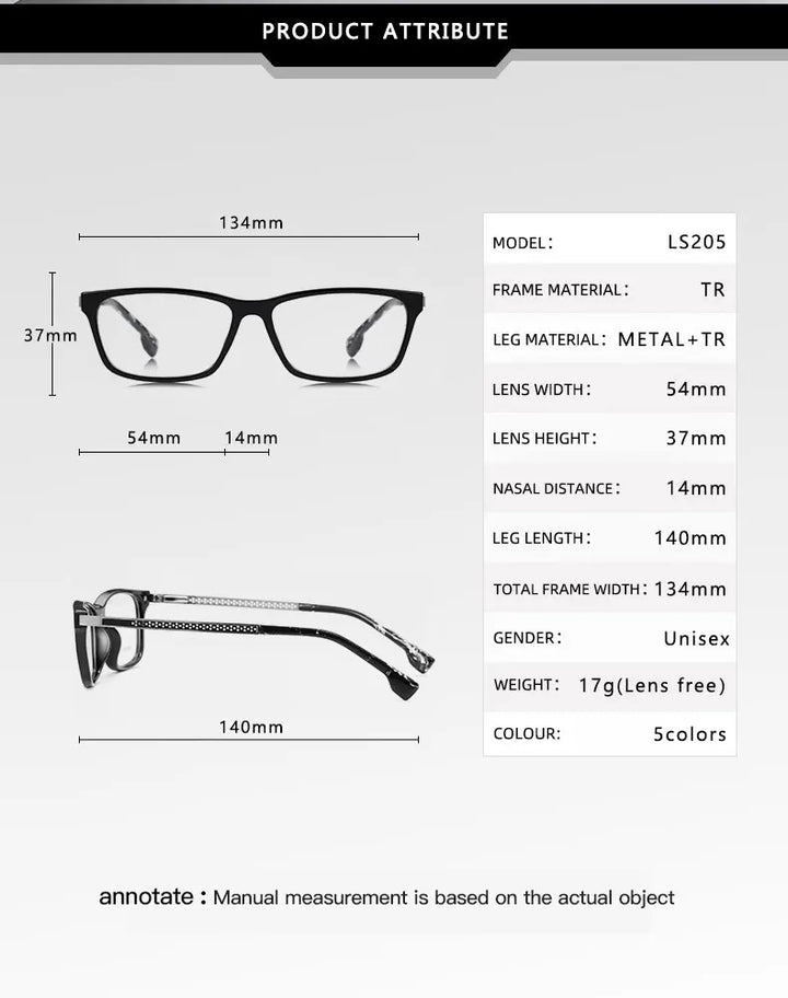 Vicky Women's Full Rim Square Tr 90 Titanium Reading Glasses 97205