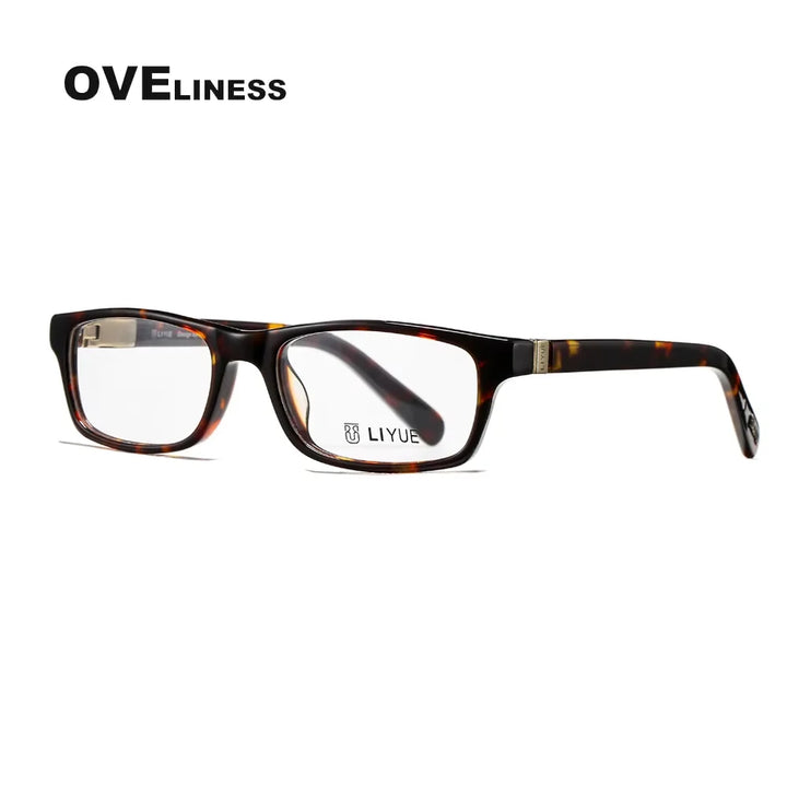 Oveliness Men's Full Rim Square Acetate Eyeglasses  68201