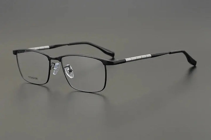 Bobbie 611900 Men’s 145mm Full Rim Square Titanium Frames — view 3 | Bobbie at FuzWeb