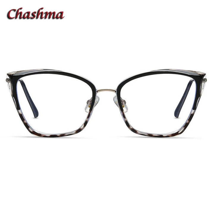 Chashma Ochki Women's Full Rim Square Cat Eye Tr 90 Eyeglasses 87257 Full Rim Chashma Ochki   