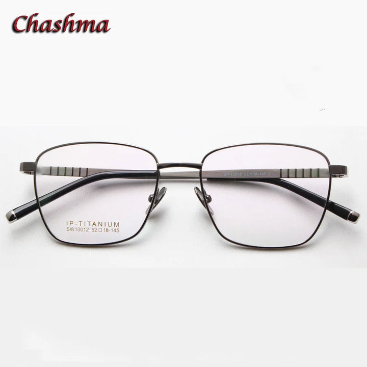 Chashma Ochki Women's Full Rim Square Titanium Eyeglasses 10012