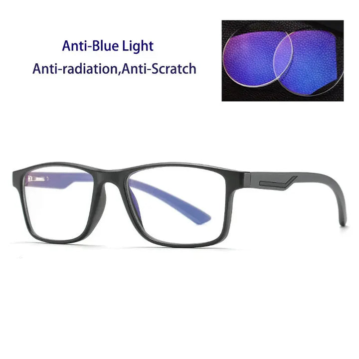 Kocolior 238800 Unisex Full Rim Square Tr 90 Titanium Frames FuzWeb