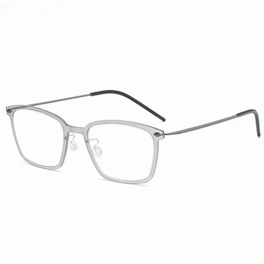 Aimee Women's Full Rim Square Acetate Titanium Eyeglasses 16536