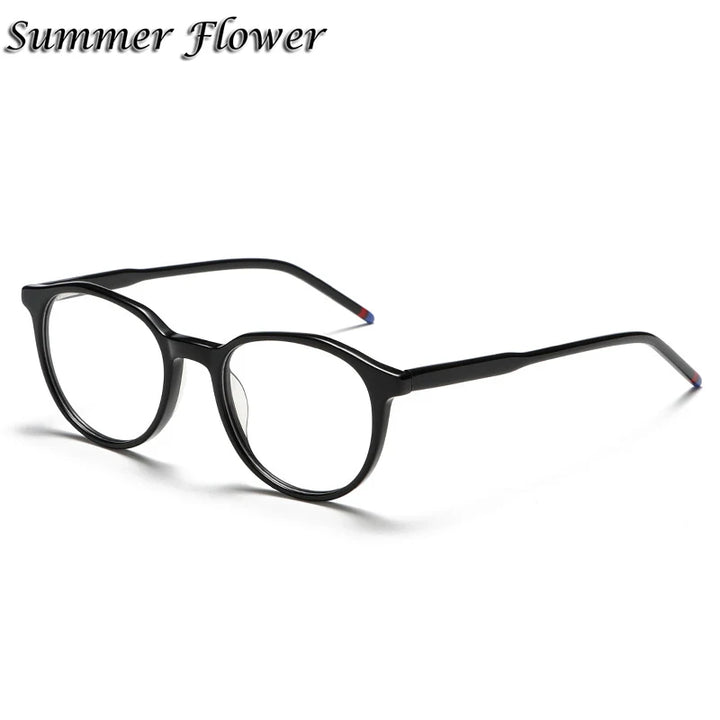 Summer Flower Women's Full Rim Oval Square Acetate Eyeglasses Ac1010