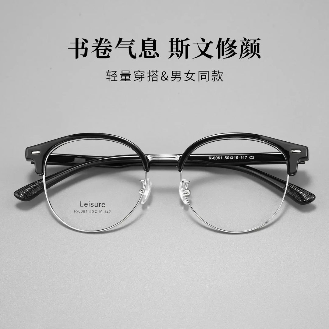 Bclear Unisex Semi Rim Browline TR90 Eyeglasses BSF-R6061ZF