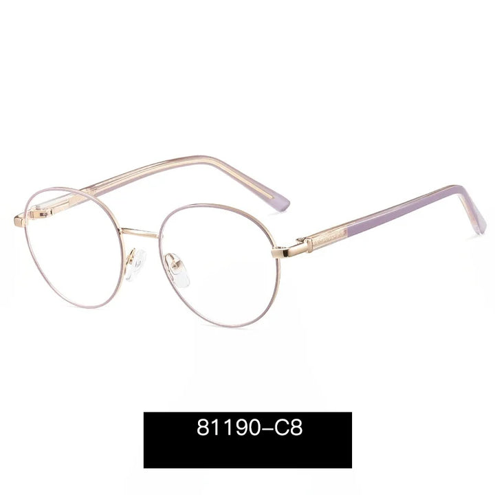 Momoja Unisex Youth's Full Rim Round Alloy Eyeglasses 81190