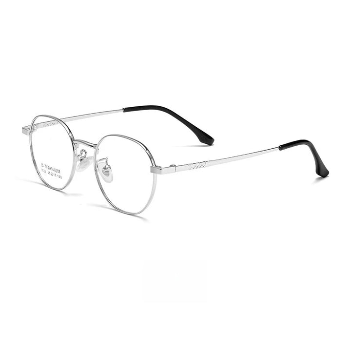 Yimaruili Youth Girl's Full Rim Oval Round Alloy Eyeglasses 10224