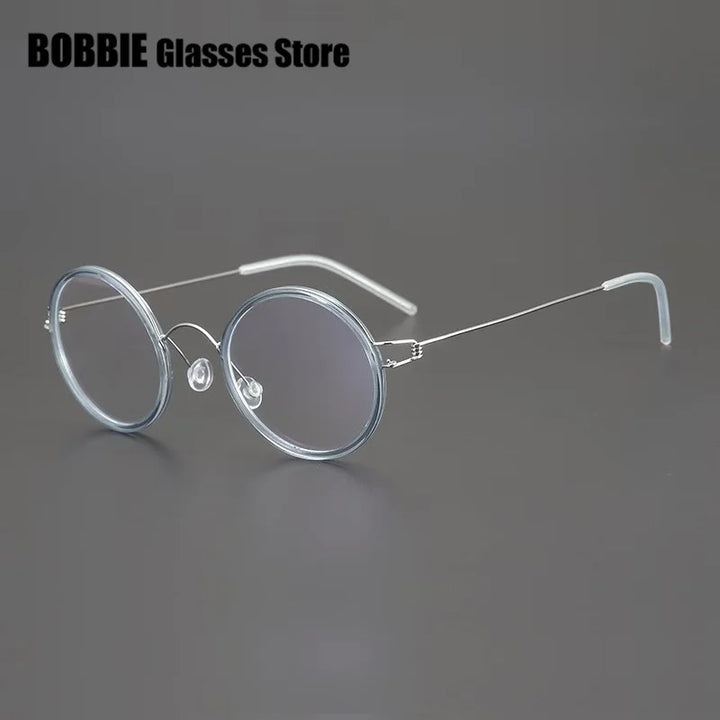 Bobbie Women's Full Rim Round Titanium Acetate Eyeglasses 452250