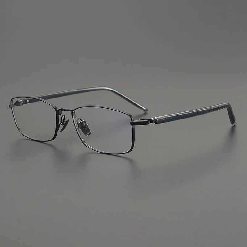 Gatenac Unisex Full Rim Big Square Titanium Eyeglasses Gxyj2648