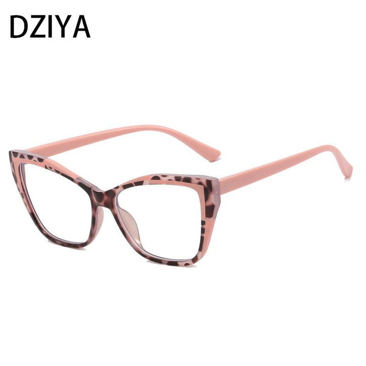 Dziya Women's Full Rim Square Cat Eye Tr 90 Presbyopic Reading Glasses 60858 Reading Glasses Dziya +25 C6 