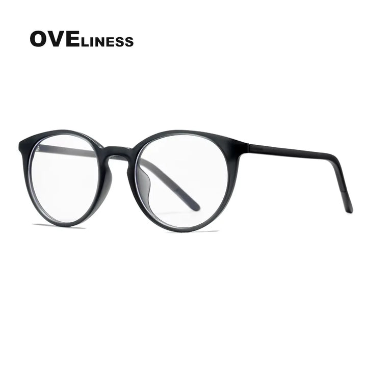 Oveliness Women's Full Rim Round Tr 90 Titanium Eyeglasses 927251