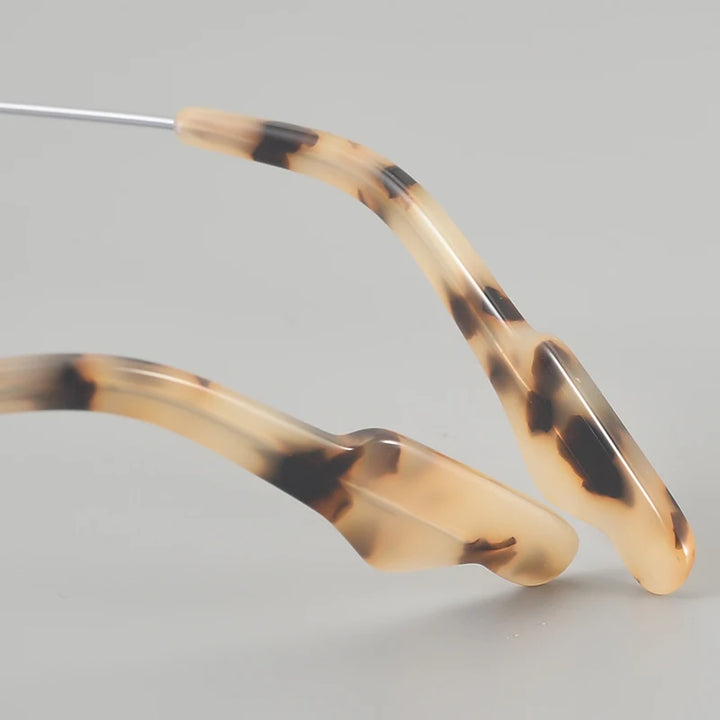 Muzz 684R men's small round titanium prescription eyeglasses — view 9