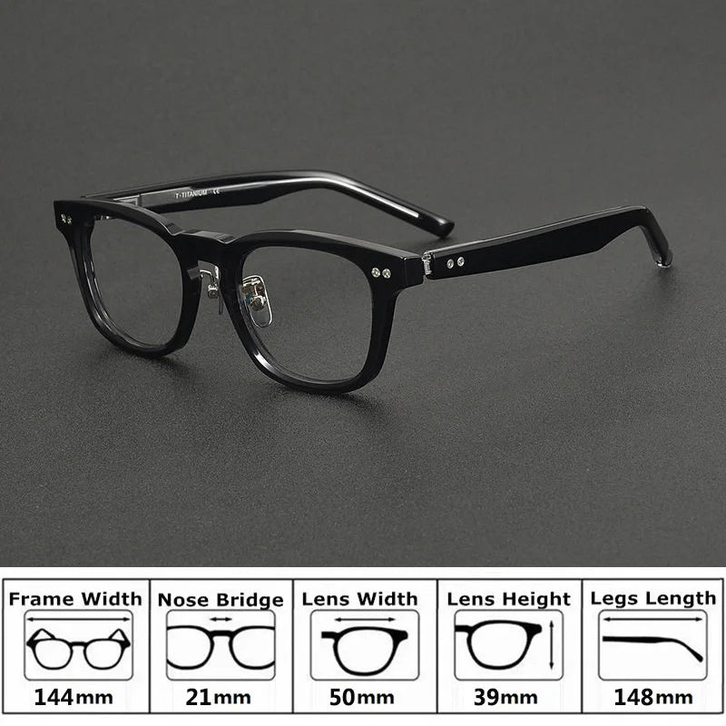 Bobbie Unisex Full Rim Square Acetate Eyeglasses NP-161