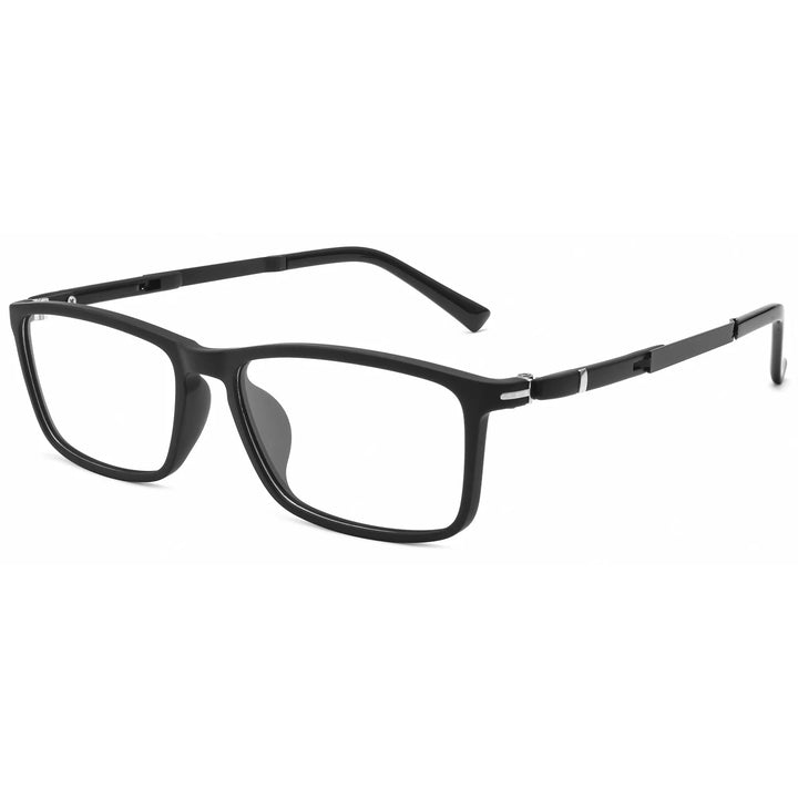 Gmei Optical P9164 unisex square TR-90 titanium prescription eyeglasses — view 5