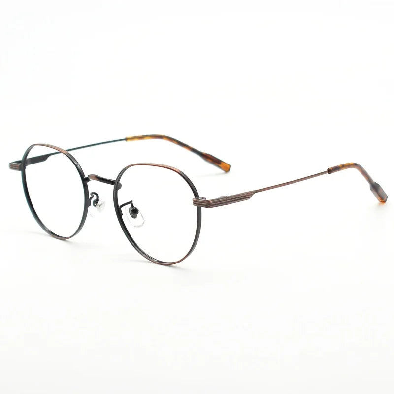 KatKani Women's Full Rim Oval Alloy Eyeglasses 31217 Full Rim KatKani Eyeglasses   