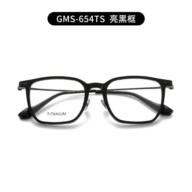 Nobler Unisex Full Rim Square Titanium Acetate Eyeglasses G002 Full Rim Nobler C1 CHINA 