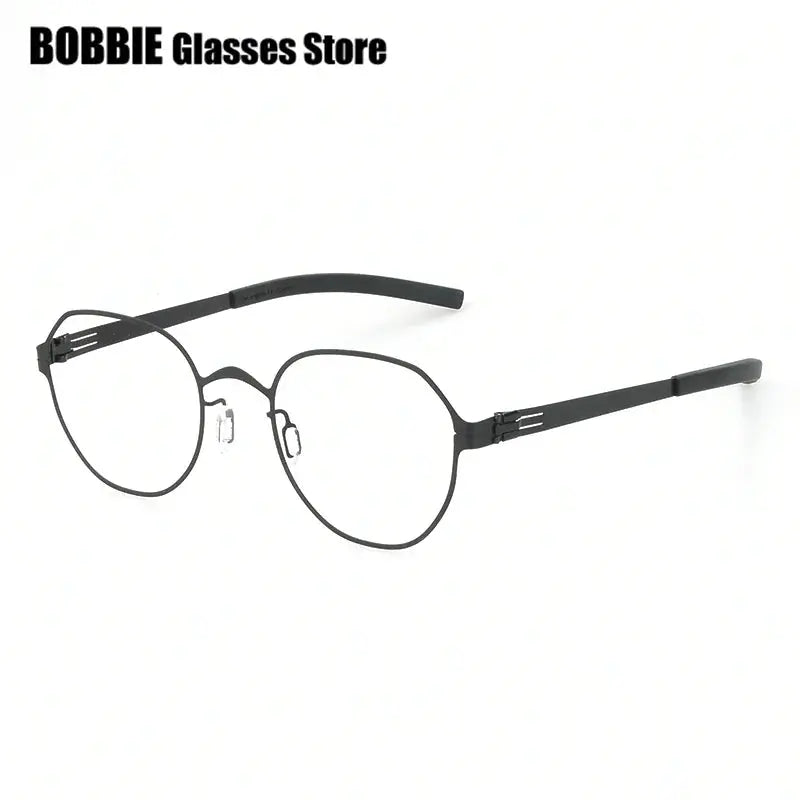 Bobbie Full Rim 484422 Women’s Flat Top Round Steel Frames FuzWeb