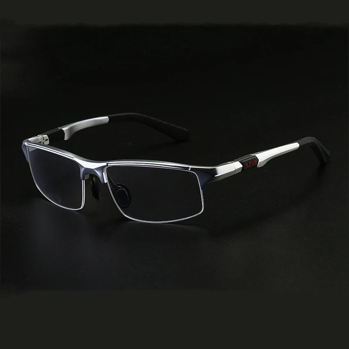 Hdcrafter Men Semi Rim Pilot Aluminum Sunglasses 3121