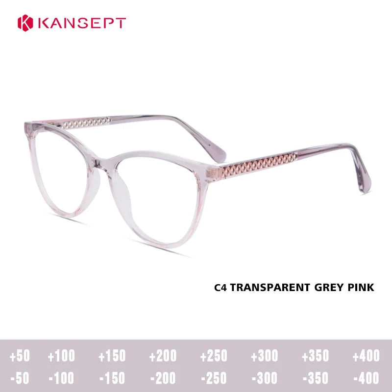Kansept Unisex Full Rim Square Tr 90 Alloy Reading Glasses 25004