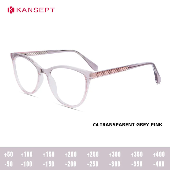 Kansept Unisex Full Rim Square Tr 90 Alloy Reading Glasses 25004