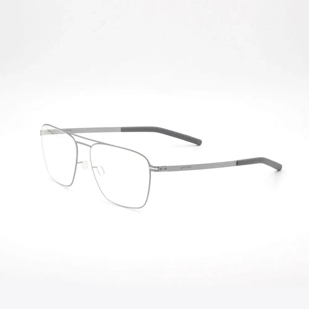 Bobbie 571545 Unisex 138mm Full Rim Square Double Bridge Steel Frames — view 1 | Bobbie at FuzWeb