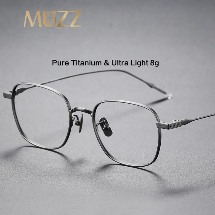 Muzz Women's Full Rim Square Titanium Eyeglasses 70705